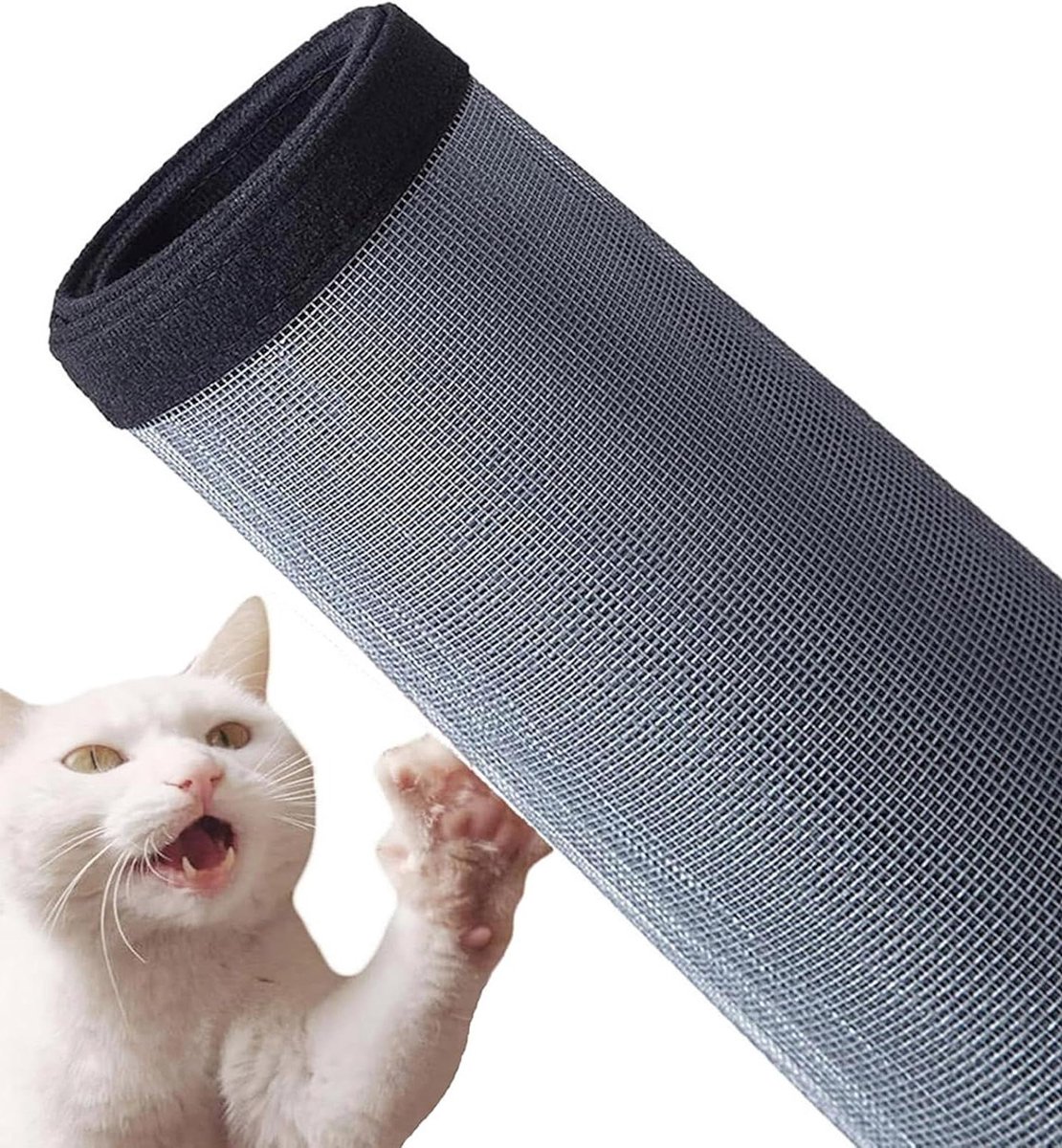 Kattenraam Bescherming - Veiligheidsnet - Katten Veilig - Hoge Zichtbaarheid - 60x80 cm - Transparant