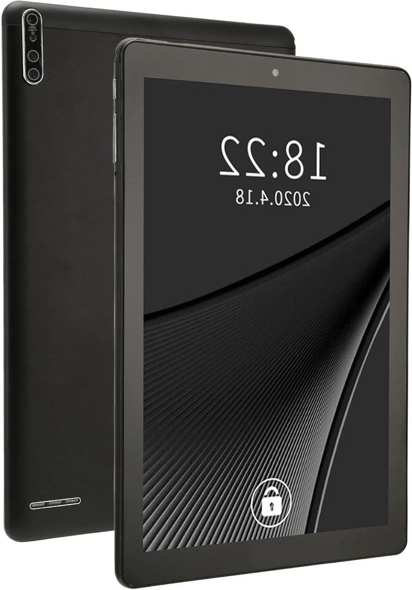 Android Tablet - Octa Core - Dagelijks Entertainment - Dubbele SIM Kaarten - 10 Inch HD - Zwart