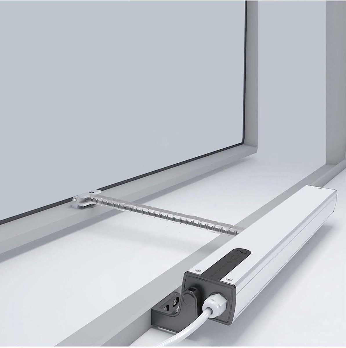 Elektrische raamopener - Gemotoriseerde actuator - Automatische ventilatie - Dubbellaags ketting - 400N kracht - Metaal
