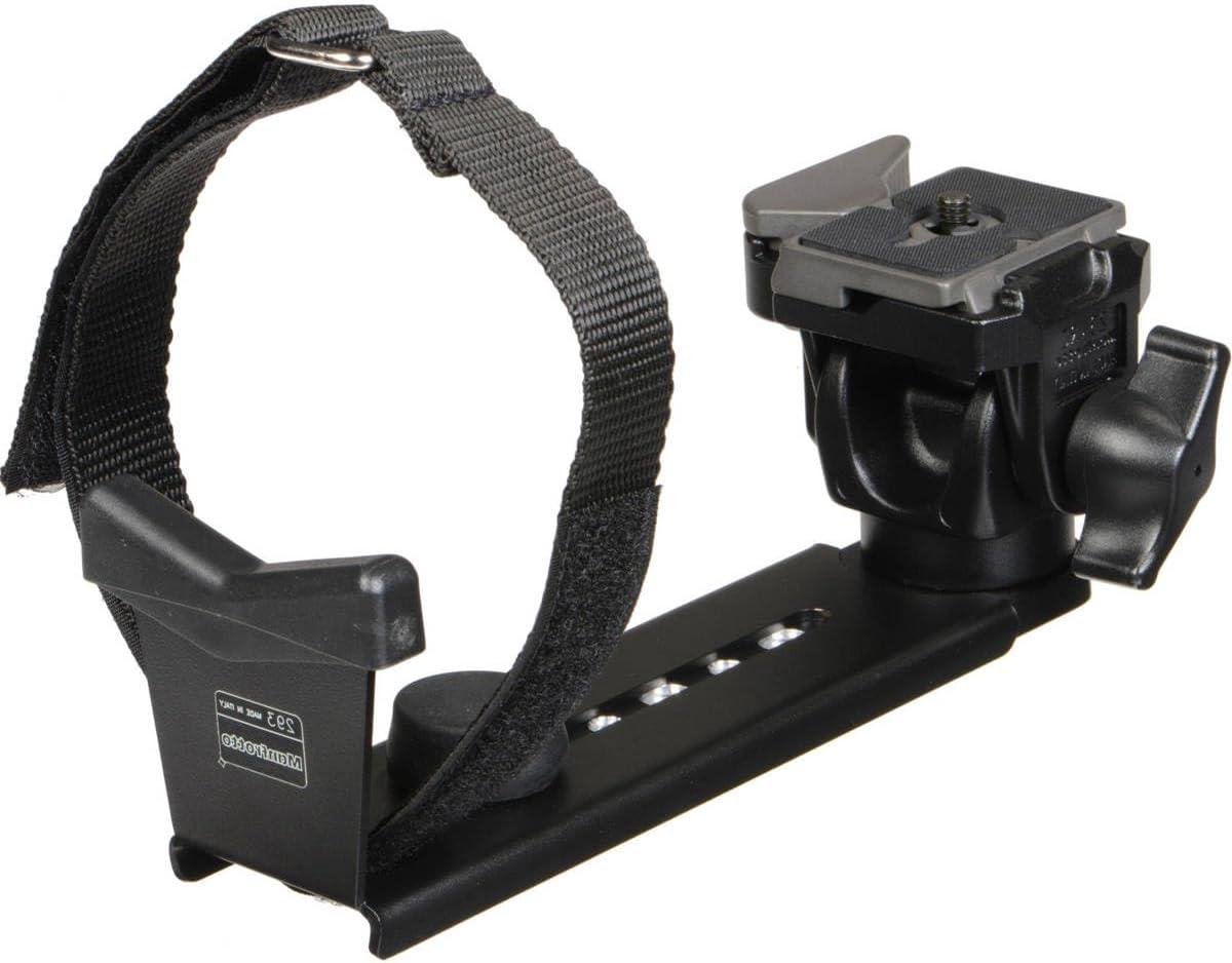 Telelens Ondersteuning - Lens Steun - Scherpere Beelden - Volledig Verstelbaar - 29.5 cm - Zwart