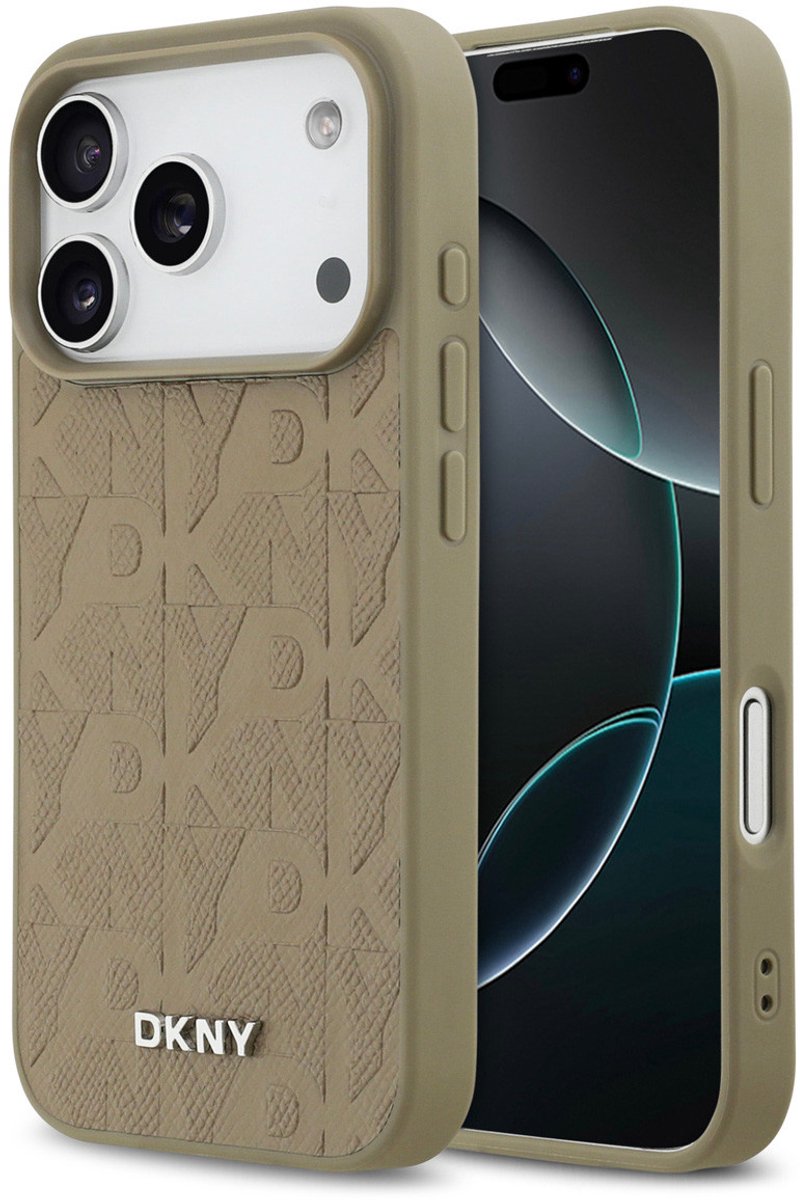 DKNY telefoonhoesje voor iPhone 17 Pro - MagSafe geschikt - Taupe