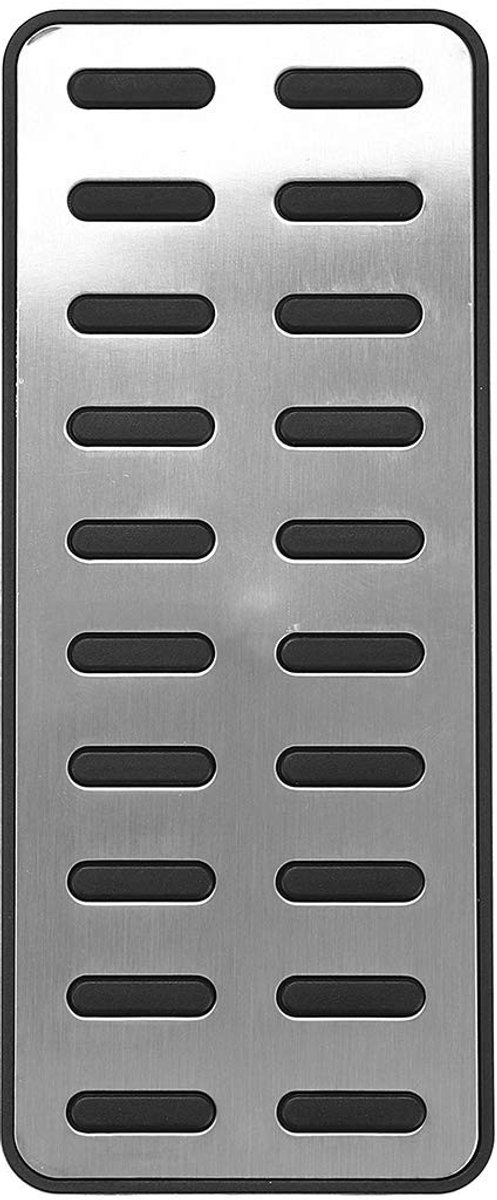 aladdien - Voetsteun Pad - Sportief Design - Aluminium - Universeel - Verbeterde Grip en Comfort - Zwart en Zilver