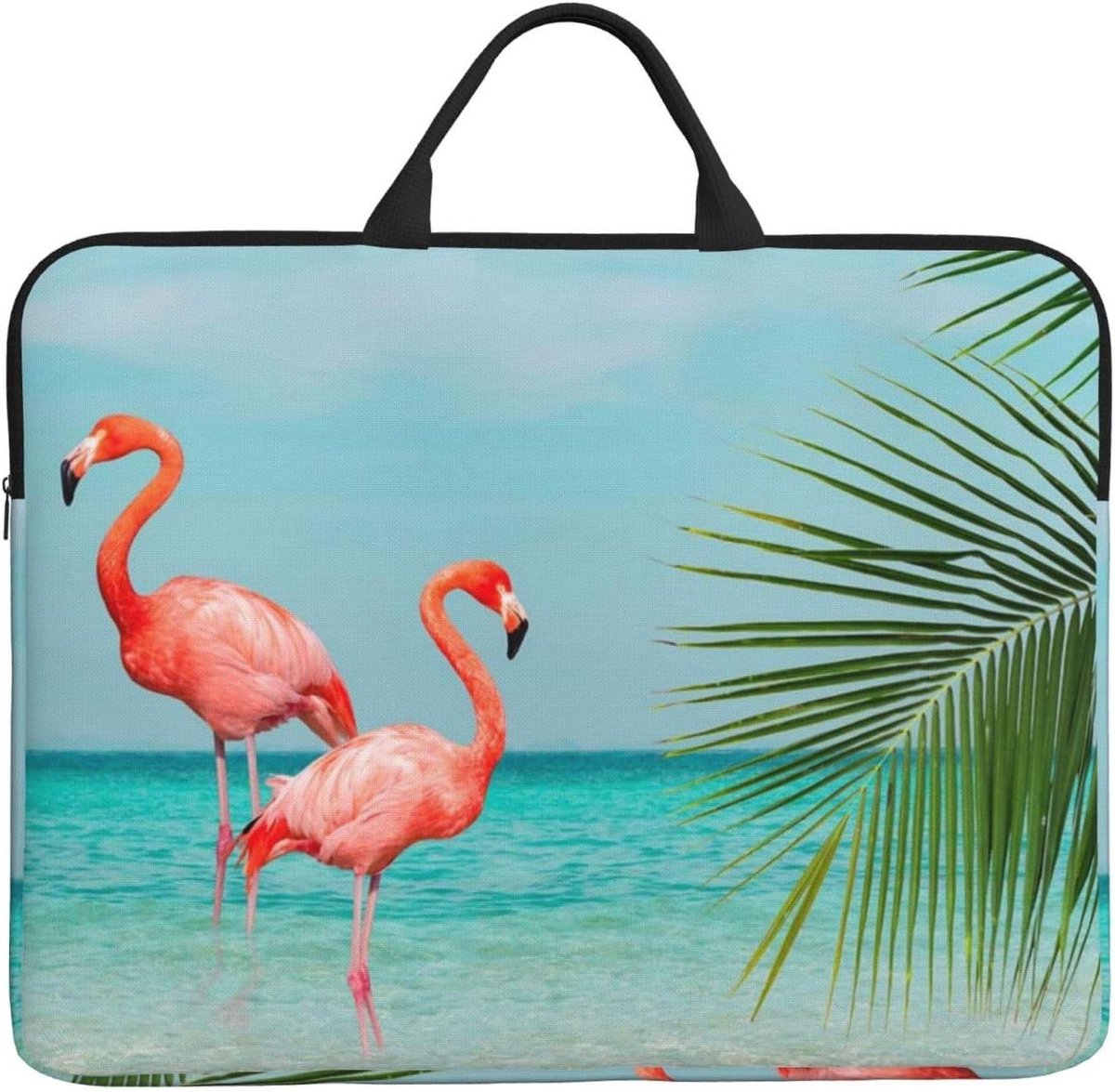 Laptop Tas - Computerhoes - Veilig Vervoer - Waterprint Design - 31 x 42 cm - Zwart