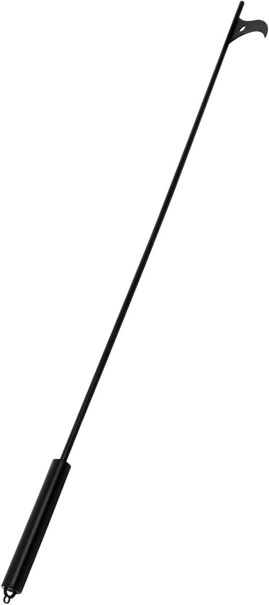 Stalen Vuurhaak - Vuurpook Gereedschap - Open Vuur Maken - Lichtgewicht Draagbaar - 101 cm Lengte - Zwart