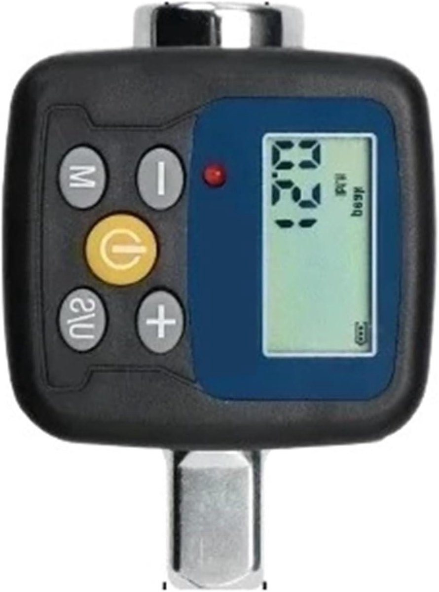 Digitale momentsleuteladapter - Elektronisch gereedschap - Precieze metingen - Meerdere eenheden - 30 Nm - Zilver