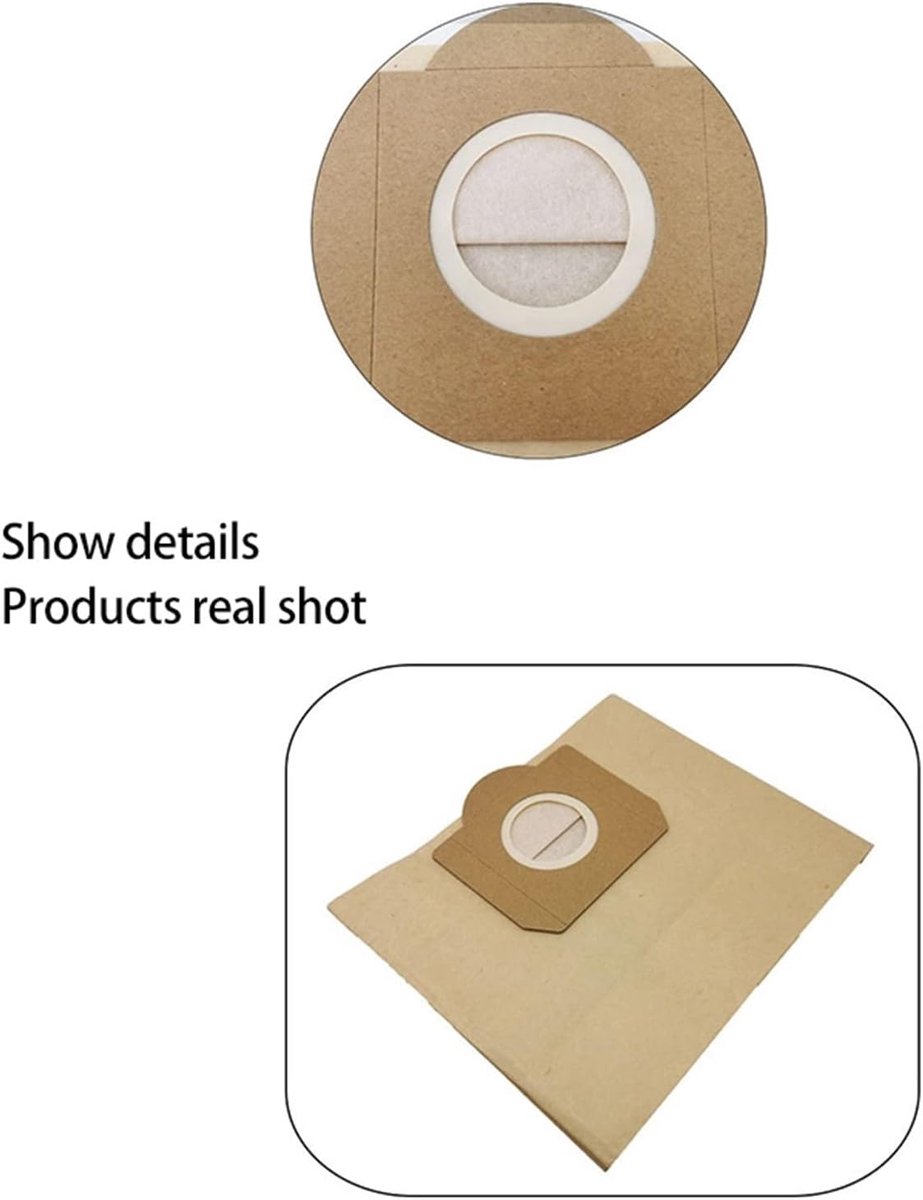 Stofzuigerzakken - Stofzakken - Stofzuigen Thuis - Hoge Kwaliteit Papier - 45 Stuks - Geel