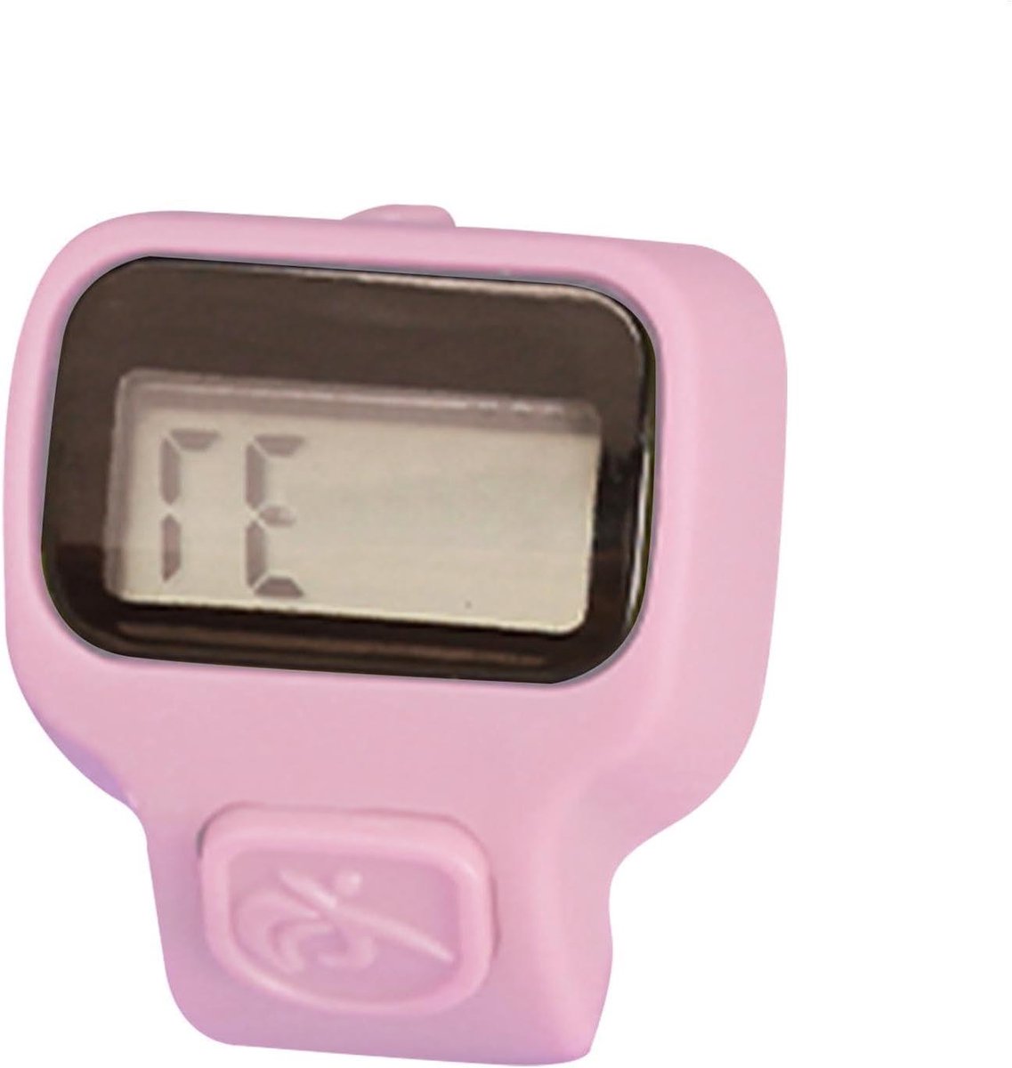 Digitale Vingerteller - Telteller Clicker - Activiteiten Bijhouden - Automatische Uitschakelfunctie - 16 x 18 cm - Roze