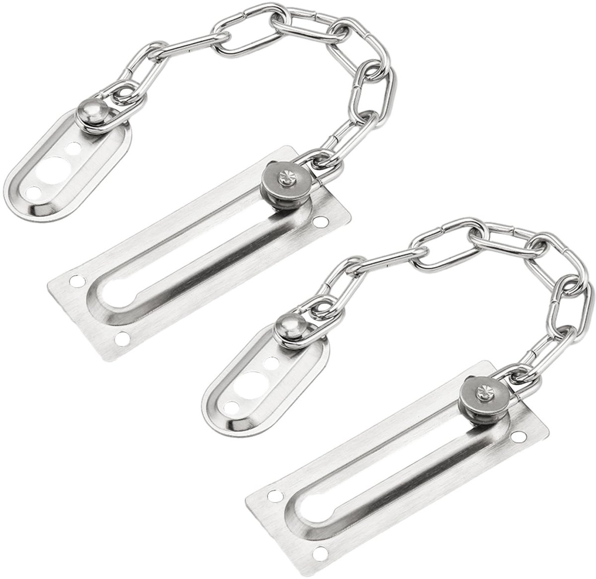 aladdien - Deurkettingslot - Veiligheidsslot - Diefstalbestendig - Zilver - Binnendeurslot - Veiligheidsgrendel voor thuis - Geschikt voor apparteme..