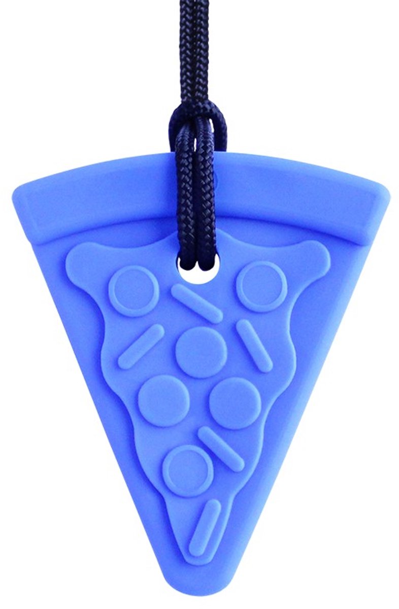 ARK Therapeutic kauwketting pizza sensorisch speelgoed XXT stevig blauw.