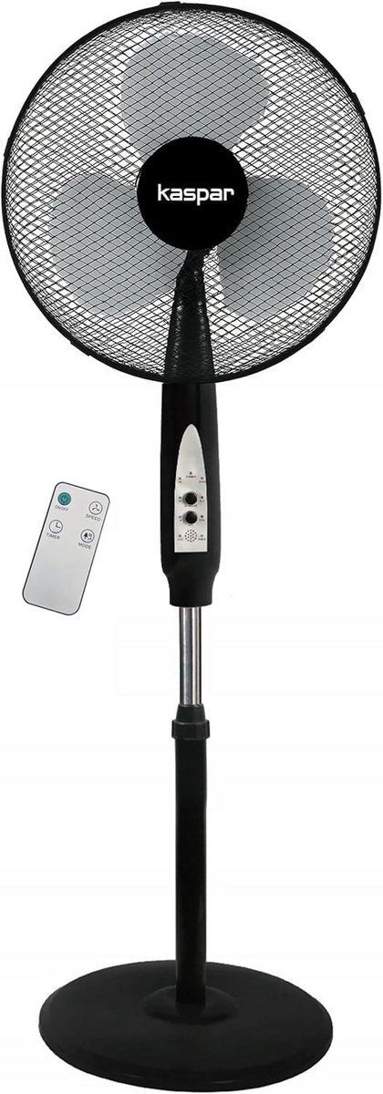Krachtige Staande Ventilator met Afstandsbediening - Hoogte Verstelbaar & Oscillerend - Ideaal voor Woonkamer en Slaapkamer