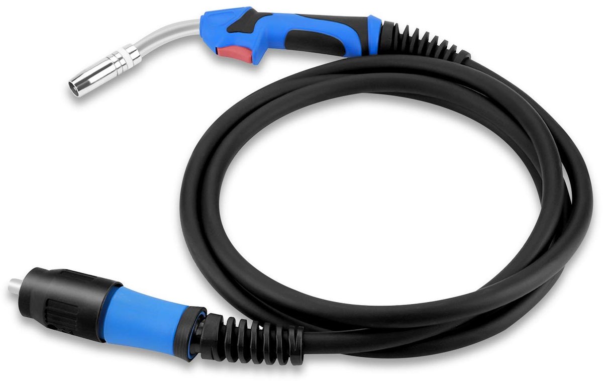 SPHProducts - Lasbrander MB25AK - Euro Aansluiting - 4m Beschermgas Slang - Voor MIG en MAG Lassen - Professioneel lassen - Ideaal voor metaalbewerking...