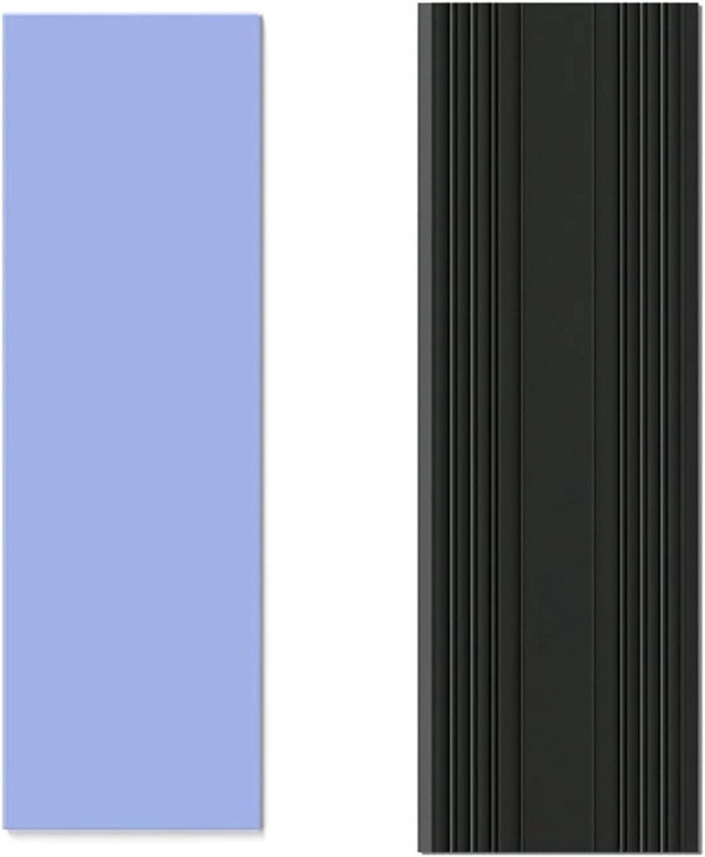 Laptop Koeler - Koelblok SSD - Oververhitting Voorkomen - Aluminium Legering - 73x24x5mm - Zwart