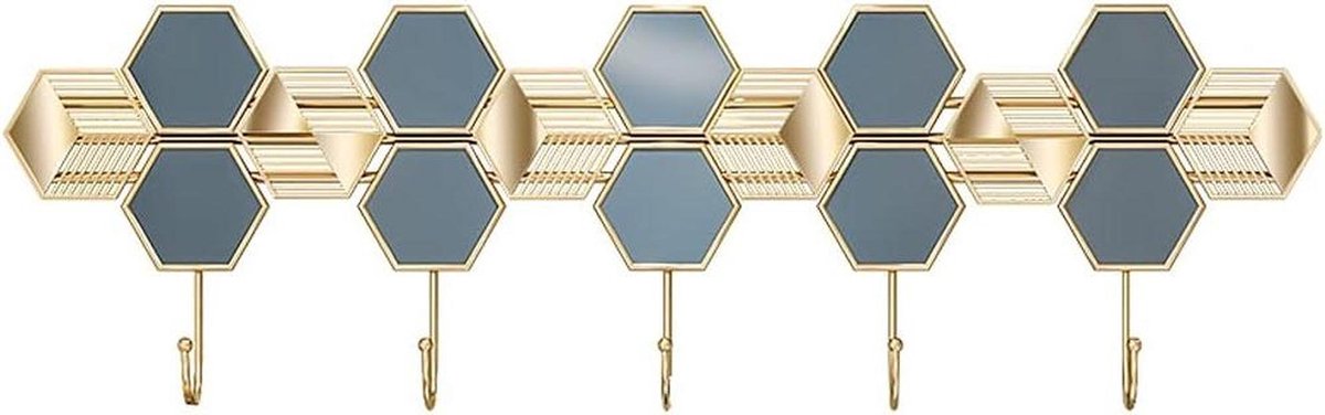 Wandkapstok - Muurhanger Haken - Opbergen Thuis - Decoratieve Hanger - 68 cm - Zwart