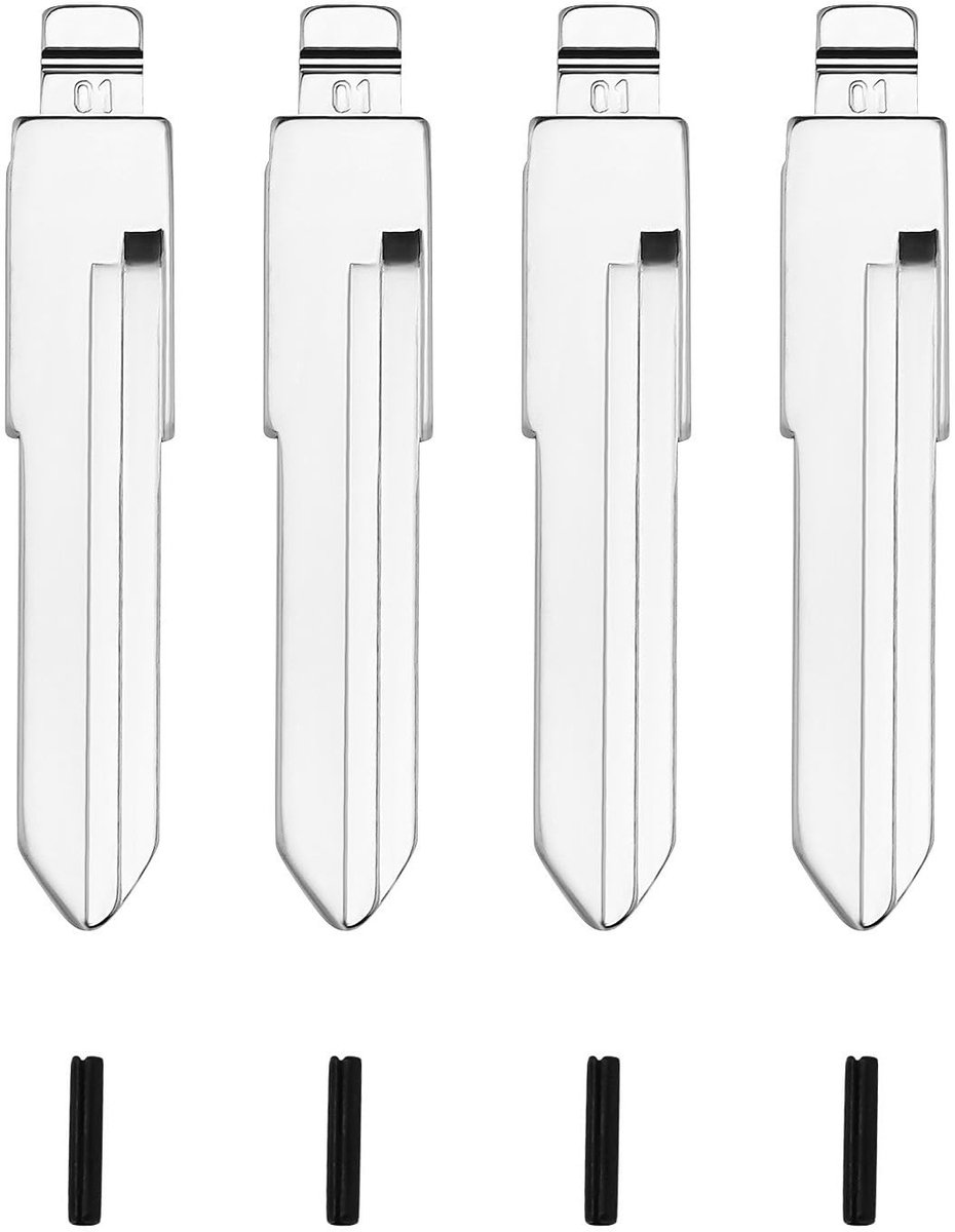 SPHProducts - Afstandsbediening Sleutel Blade - HU49 - Vervangingssleutel voor VW T4 - Zilver - Flip Key Blade - Auto Sleutelblad - Geschikt voor VW T