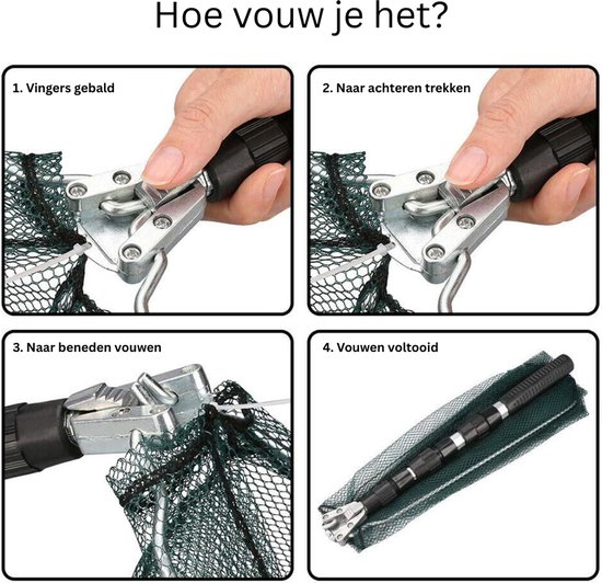 MRKK® Schepnet Vissen - Landingsnet Vijver - Karper Zeevisnet - Roofvisnet van Merkloos — afbeelding 2