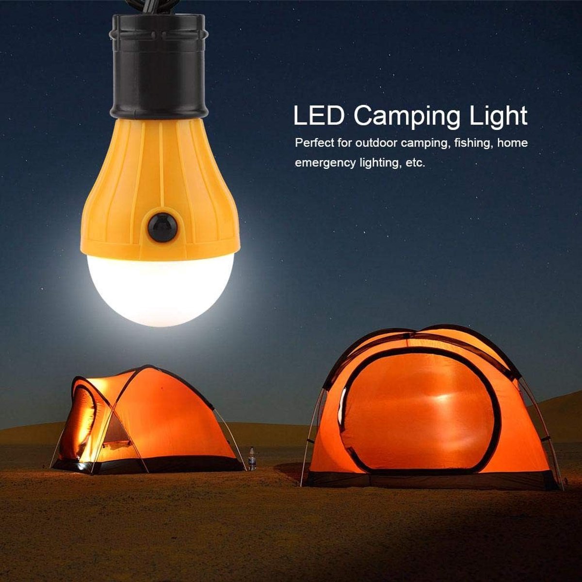 aladdien - LED Camping Tent Lights Lantern - Draagbare Tentlamp - Noodverlichting - Geel - LED Verlichting - Voor Kamperen en Wandelen - Ideaal Voor..