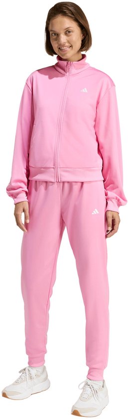 adidas Trainingspak Dames Essentials Feel Cozy Tracksuit Roze - Maat L