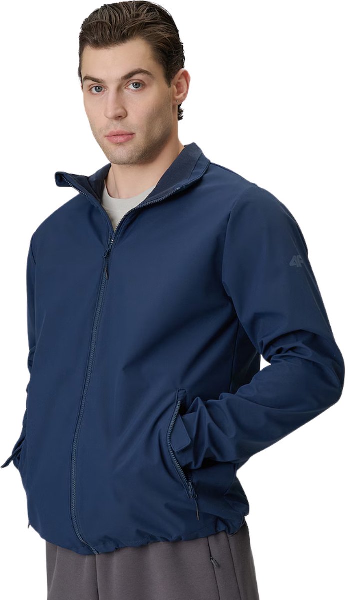 4F Jas Heren softshell Donkerblauw