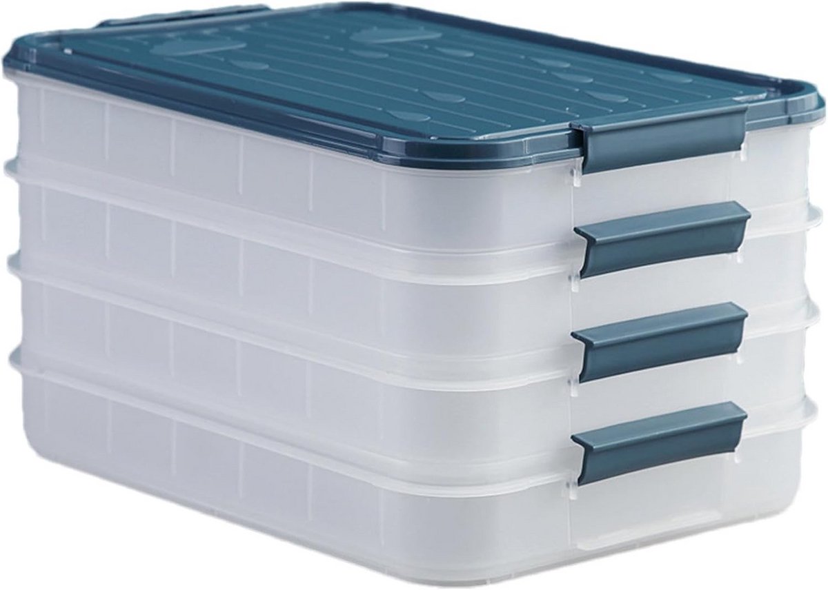 Stapelbare Voedselopslagcontainers met Deksel voor Koelkast en Vriezer