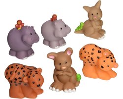 Fisher Price Little People Animaux de l'Arche de Noé - Kangourous, Hippopotames et Léopards - Jeu de collection