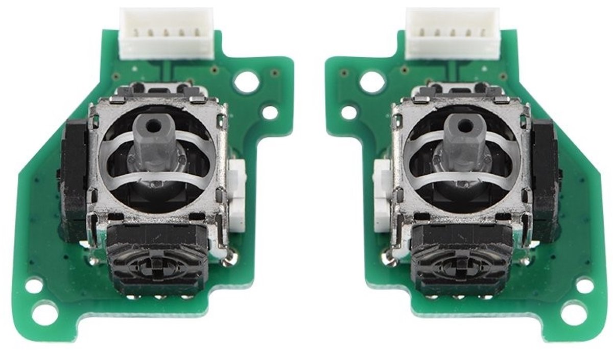 aladdien - Links en Rechts Analoge 3D Joystick Sticks Vervanging - Voor Wii U Gamepad - Groen - Hoogwaardige Vervangingssticks - Ideaal voor Gamers ..