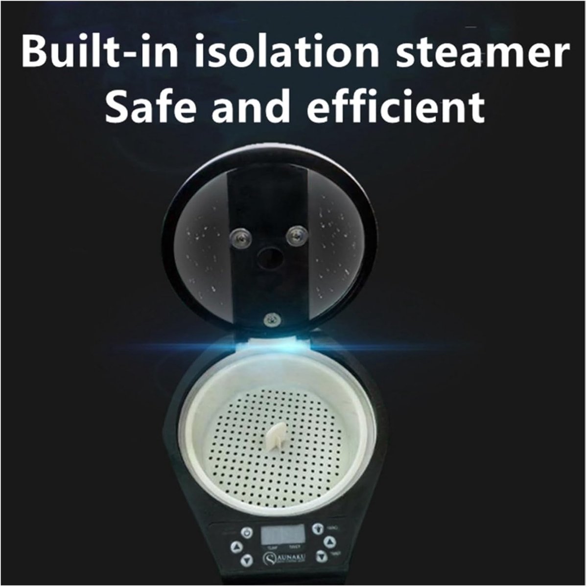 Stoomgenerator - Sauna Pot - Thuis SPA Therapie - Veilige Anti-Droog Branden - 3L Capaciteit - Wit — afbeelding 4