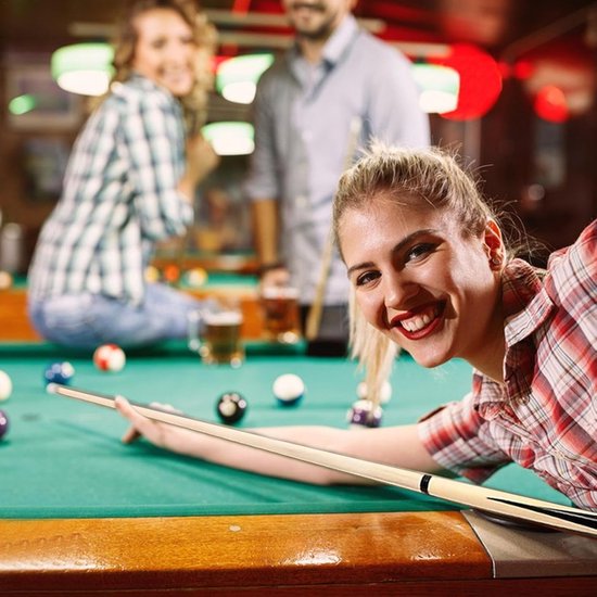 Biljart Keu - Pool Stick - Biljart Spel - Hoge Precisie Hout - 145 cm - Bruin — afbeelding 3