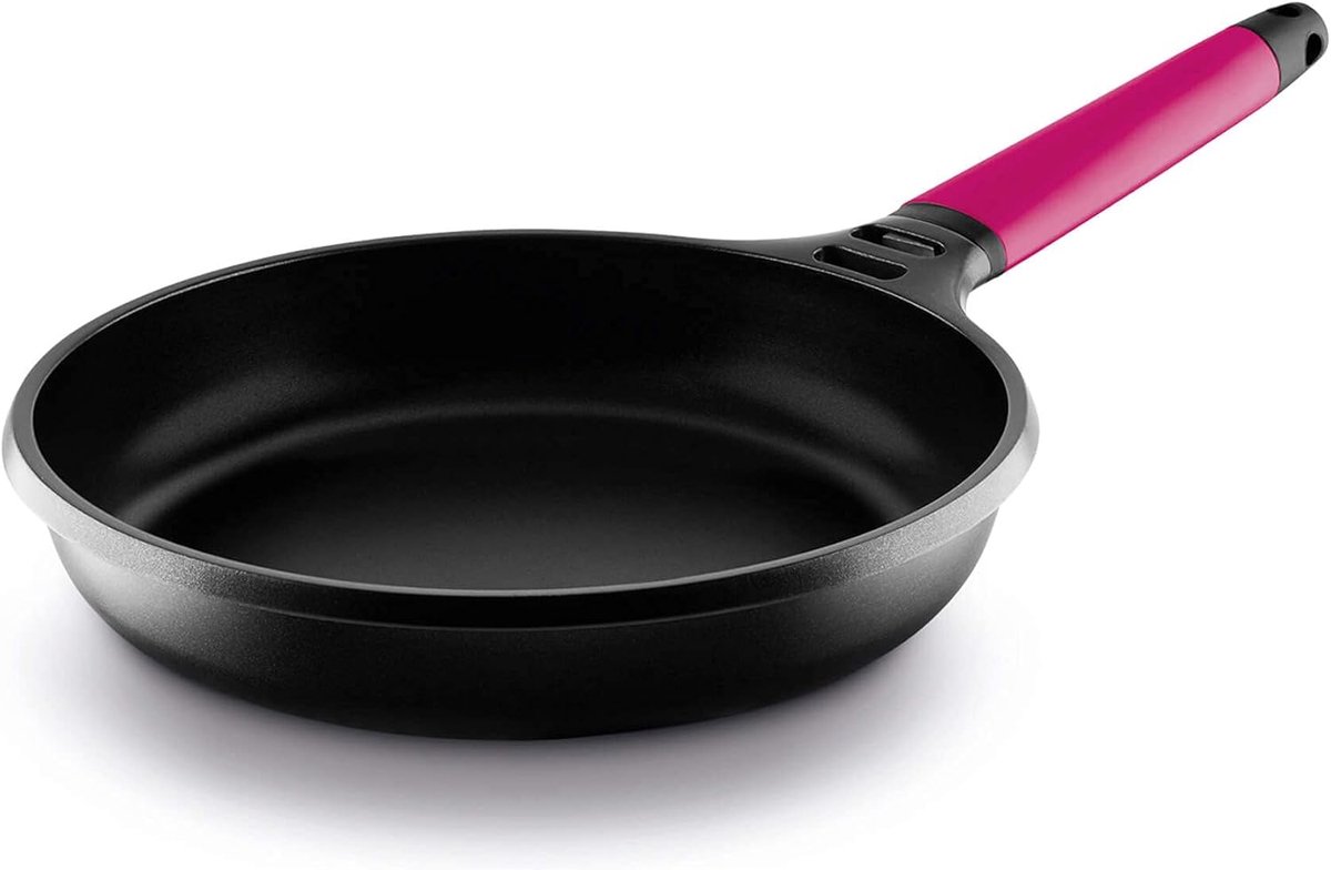 Inductie Koekenpan met Afneembaar Handvat - 28 cm - Gegoten Aluminium - Geschikt voor Alle Vuurtypen