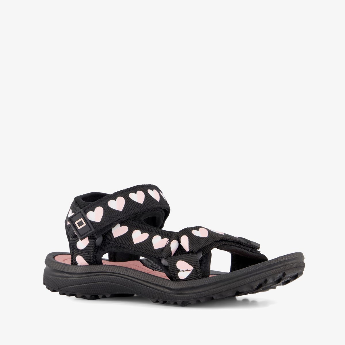 Box meisjes sandalen met hartjes Zwart