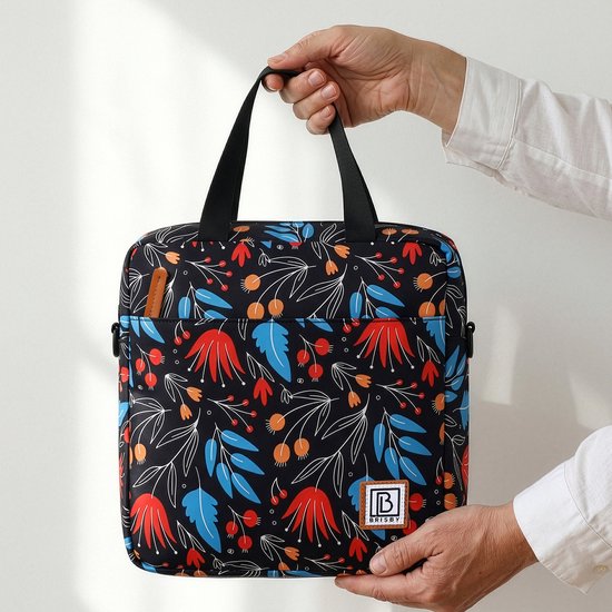 Brisby 4 Laags Geïsoleerde Koeltas - Lunchtas 7 liter - Night Flower van Brisby — afbeelding 2