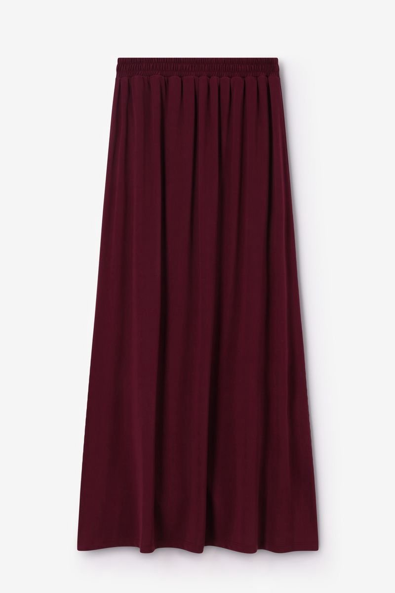Sissy-Boy - Donkerrode jersey maxi rok