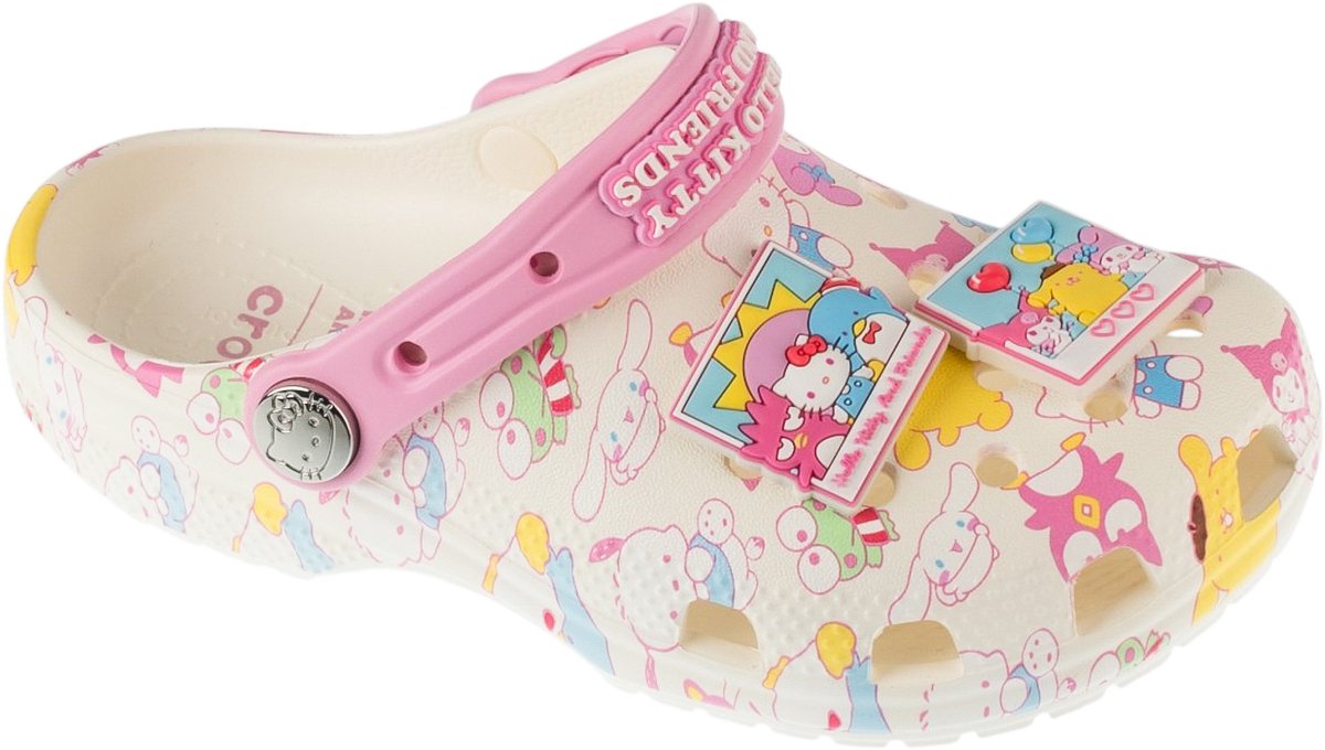 Crocs Classic Hello Kitty Clog K, voor meisje, Wit, Slippers, maat: 32/33