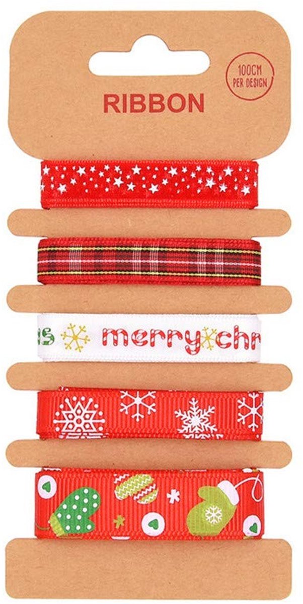 aladdien - Kerstdecoratie linten - Wikkellint voor kerstversieringen - Multi kleuren - Geschikt voor cadeaus - Voor bruiloft en feestdecoratie