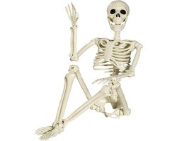 Halloween decoratie - Levensgroot Skelet Volledig Lichaam Menselijke Botten met Beweegbare Gewrichten - Voor Binnentuin Patio Spookhuis Enge Begraafplaats