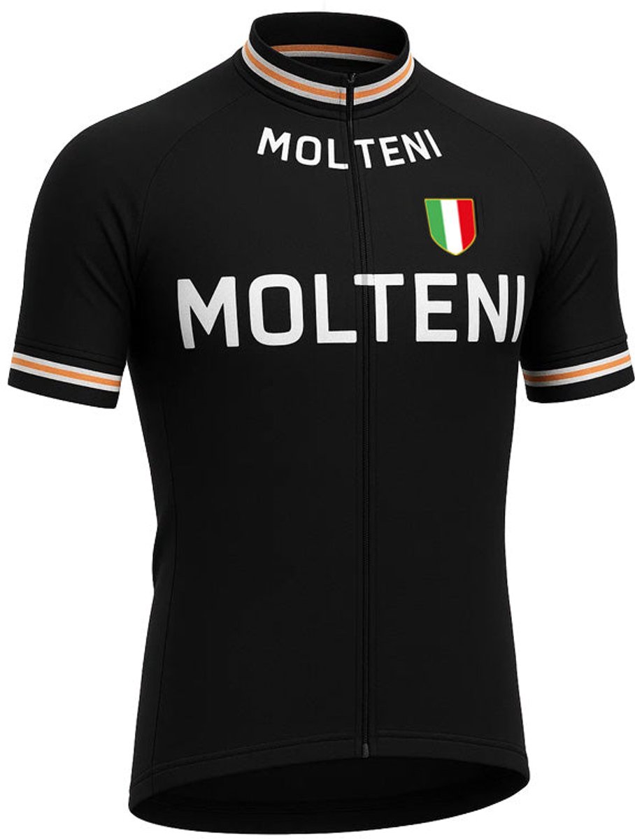 Retro Wielershirt Molteni Zwart - Gruppo Sportivo - 4XL
