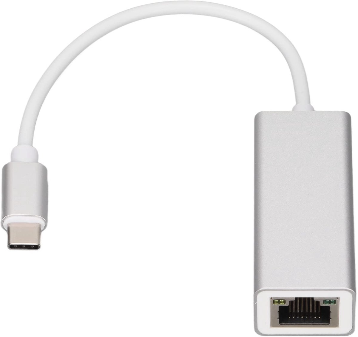 USB C Ethernet Adapter - USB Type-C naar RJ45 - 1000MB - Geschikt voor MacBook Pro en Samsung Galaxy