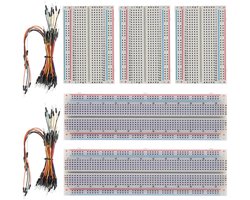 Mini Breadboard Kit met 400 & 830 Tie Points, Solderloze Prototype PCB voor Arduino met 130 Stuks Jumper Wires en Thru Bridges