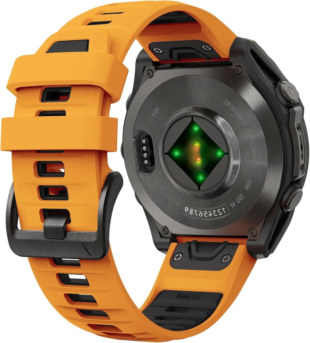 Sportieve Silicone Horlogeband in Twee Tonen voor Garmin Fenix 8, Instinct 3 en Epix Pro, Snelle Bevestiging, Zacht en Comfortabel met Matte Gesp voor Fenix 7, 6, 5, Enduro en Quatix