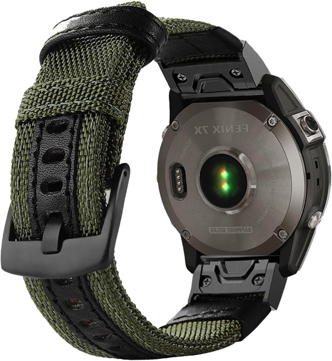26mm Vervangende Horlogeband van Woven Nylon voor Garmin Fenix 7X, Enduro en Epix Pro - Duurzame en Comfortabele Strap voor Instinct 2X en Tactix 7 Pro