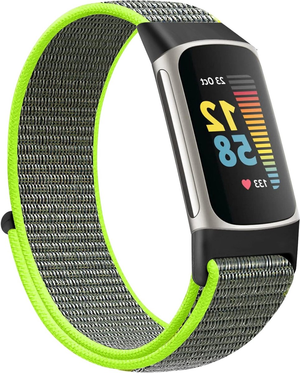 Nylon Sport Loop Vervangband voor Fitbit Charge 5 - Comfortabele en Duurzame Horlogeband voor Sport en Dagelijks Gebruik