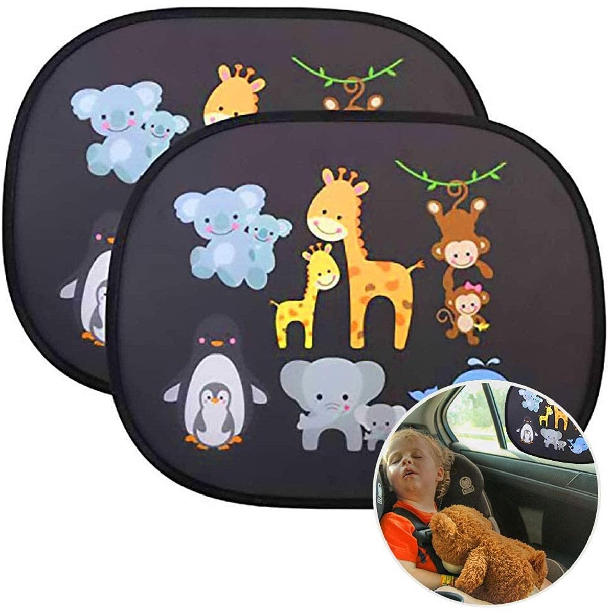 Store_9 - Autozonnescherm - UV-bescherming - Transparant - 44x36cm - Ideaal voor baby en kinderen - Past op de meeste voertuigen
