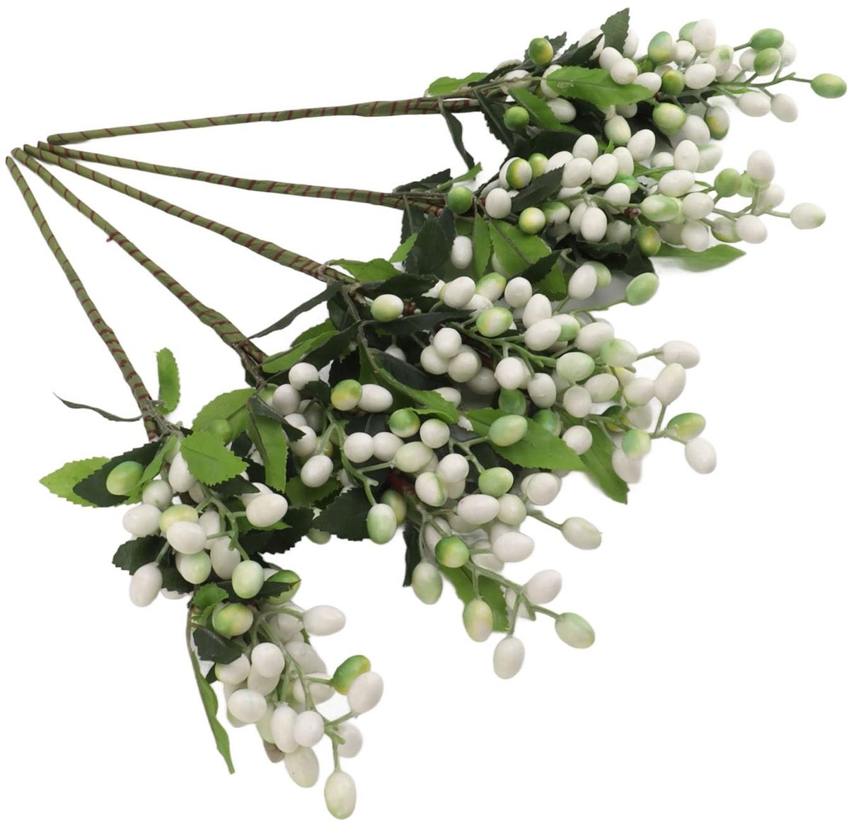 Allecto - Kunstmatige Bessen - Decoratie - Multifunctioneel - Wit - Bruiloft Decor - Voor Huis en Feesten - Natuurlijk Uiterlijk