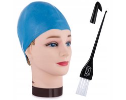 Ponik's, Rubber Hairdressing Cap - Voor het Maken van Balayage Highlights - Met Haakje, Elastisch, Waterdicht