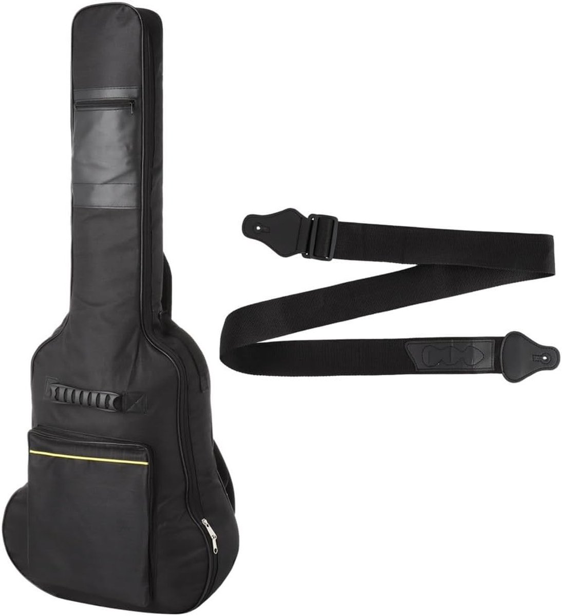 Ruime Gitaar Gig Bag met Dikke Schouderbanden, Waterdicht Materiaal en Bescherming voor Akoestische en Elektrische Gitaren