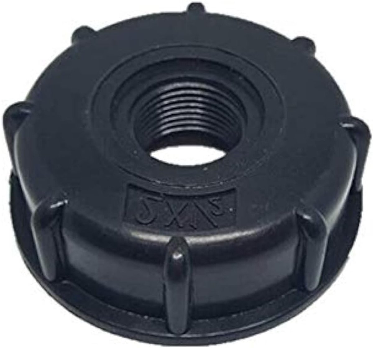 IBC Water Tank Adapter voor 1000 Liter Vaten - 1/2" Aansluiting met 60 mm Grof Schroefdraad, Ideaal voor IBC Vaten en Wateropslag