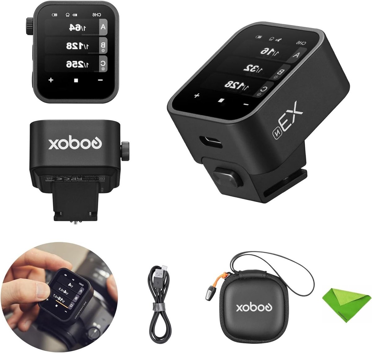 Draadloze TTL Flits Trigger met Touchscreen voor Nikon - 2.4GHz, Hoge Snelheidssynchronisatie, OLED Scherm, Verstelbare Helderheid en I-TTL Autoflash voor Nikon Camera's