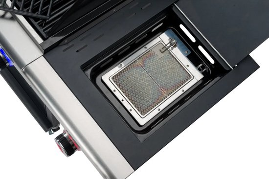 Landmann Triton MaxX PTS 4.1 Barbecue - Gas - Gietijzeren Roosters - Zilver - 4 Pits - Gas BBQ - Gasbarbecue