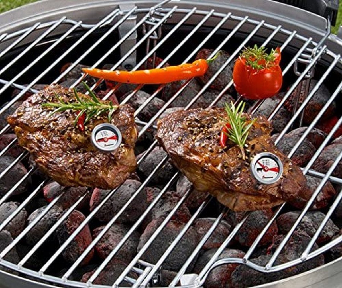 Landmann Selection BBQ thermometer rvs - grillthermometer - RVS - 4-delig - Thermometer