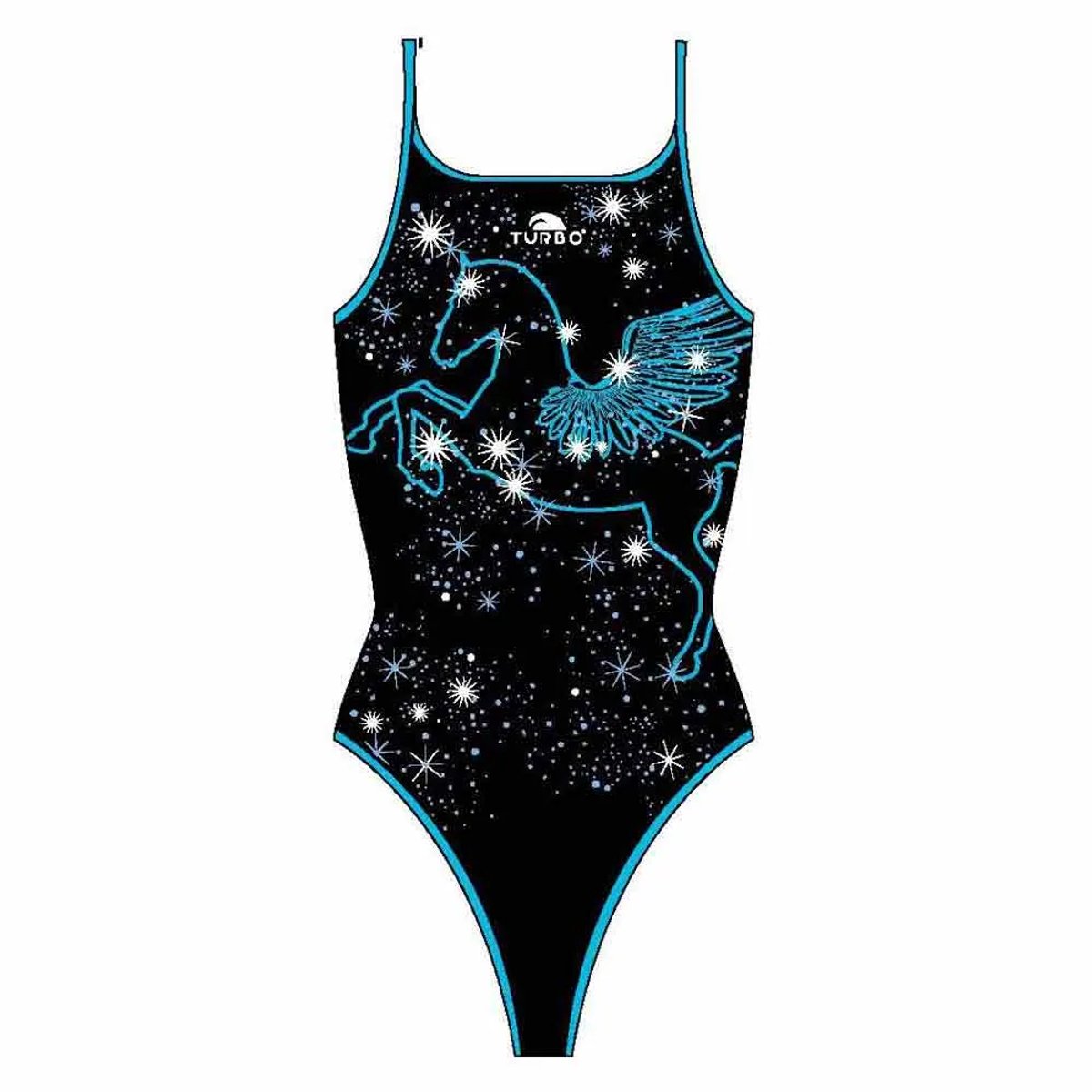 Turbo Pegaso Zwemkleding Zwart 2XL Vrouw Black