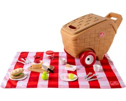 Step2 My First Picnic Basket Speelgoed – 30-delige Speelset – Met Picknickkleed en Wielen – Speelgoed van Plastic/Kunststof voor Kinderen – Voor Kinderen vanaf 1,5 jaar